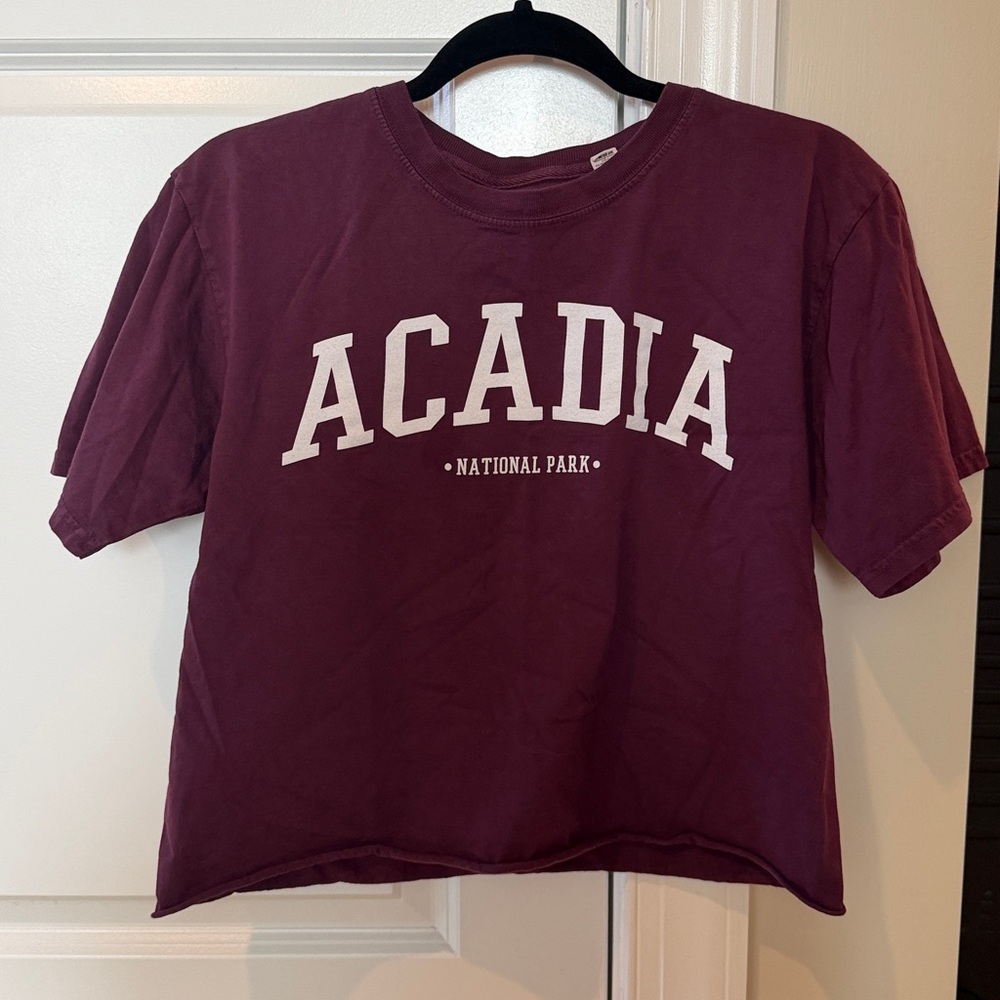 Acadia National Park Maroon T-Shirt